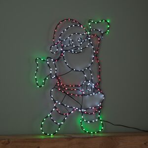Premier 60cm x 45cm Light up FlexiBrights Santa with 247 Multi-Coloured LEDs Premier 60cm x 45cm Light up FlexiBrights Santa with 247 Multi-Coloured LEDs