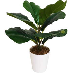 Leaf 38cm Potted Artificial Fiddle Fig Plant Leaf 38cm Potted Artificial Fiddle Fig Plant