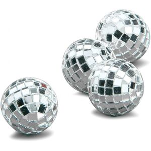 Rubies 4 Mini silver faceted balls 3.5 cm Rubies 4 Mini silver faceted balls 3.5 cm