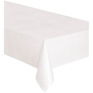 My Other Me White Rectangular Plastic Tablecloth - Table Type My Other Me White Rectangular Plastic Tablecloth - Table Type
