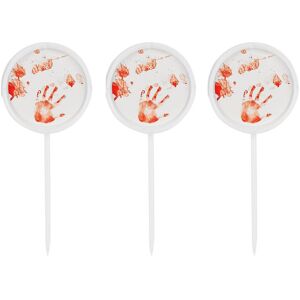 Rubies 12 Bloody Hands Picks 7.5cm Halloween Rubies 12 Bloody Hands Picks 7.5cm Halloween