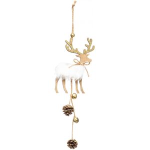 Rubies Hanging decoration in wood, pretty reindeer, 28 cm Rubies Hanging decoration in wood, pretty reindeer, 28 cm