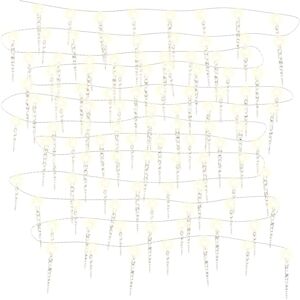 (warm white, 100 pcs) vidaXL Christmas Icicle Light Xmas Lights 100 LEDs Warm Wh (warm white, 100 pcs) vidaXL Christmas Icicle Light Xmas Lights 100 LEDs Warm Wh