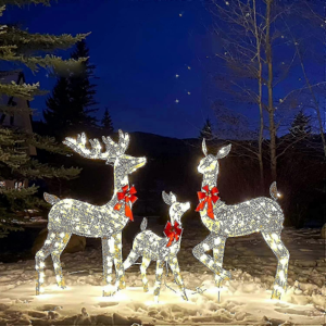 Unbranded LED Christmas Deer Outdoor Decor, Pre-lit Reindeer with Lights, Holiday Yard Dec Unbranded LED Christmas Deer Outdoor Decor, Pre-lit Reindeer with Lights, Holiday Yard Dec