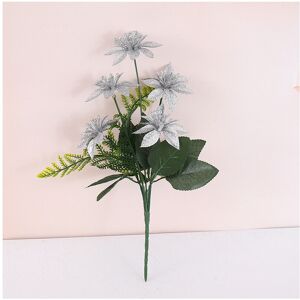 Unbranded (Silver) Decor Holiday Christmas Artificial Flower Bundles For Home And Party Ev Unbranded (Silver) Decor Holiday Christmas Artificial Flower Bundles For Home And Party Ev