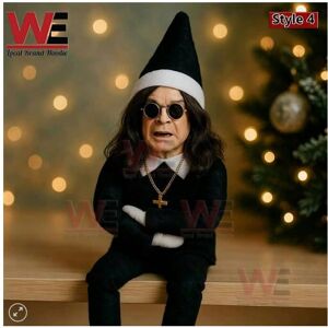 ETECHMART (25*10cm Black) Oz Christmas Elf Doll - Fan Surprise Gift, Christmas Elf Doll, C ETECHMART (25*10cm Black) Oz Christmas Elf Doll - Fan Surprise Gift, Christmas Elf Doll, C