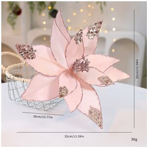 Unbranded (Pink) Arrangement Christmas Floral Faux Fabric Flowers Holiday Home Party Decor Unbranded (Pink) Arrangement Christmas Floral Faux Fabric Flowers Holiday Home Party Decor