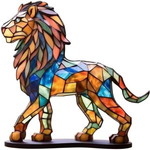 Unbranded (Lion) Wild Animal Colorful Acrylic Art Desktop Ornament Home Office Decorative Unbranded (Lion) Wild Animal Colorful Acrylic Art Desktop Ornament Home Office Decorative