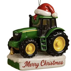 Unbranded (02) Christmas Tree Tractor Decoration Acrylic Ornament 2D Flat Hangable Seasona Unbranded (02) Christmas Tree Tractor Decoration Acrylic Ornament 2D Flat Hangable Seasona