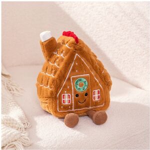 Unbranded (Gingerbread House) Plush Toy Christmas Gingerbread House Stars Xmas Tree Decora Unbranded (Gingerbread House) Plush Toy Christmas Gingerbread House Stars Xmas Tree Decora