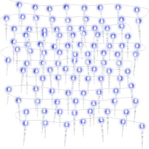 vidaXL Christmas Icicle Light Ice String Lights 200 LEDs Blue 20 m Acrylic PVC vidaXL Christmas Icicle Light Ice String Lights 200 LEDs Blue 20 m Acrylic PVC