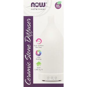 Now Foods Ultrasonic Ceramic Diffuser - Aromatherapy, White, 14h Now Foods Ultrasonic Ceramic Diffuser - Aromatherapy, White, 14h