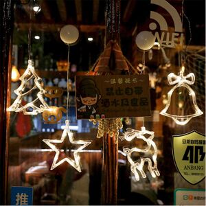 GreenZech (Angel) LED Christmas Suction Cup Night Light Ornament Wall Window Hanging Lamp GreenZech (Angel) LED Christmas Suction Cup Night Light Ornament Wall Window Hanging Lamp