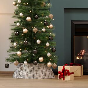 CHARLES BENTLEY Medium 25cm Wicker Christmas Tree Skirt, Natural Woven Design, R CHARLES BENTLEY Medium 25cm Wicker Christmas Tree Skirt, Natural Woven Design, R