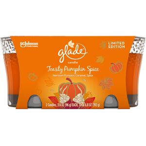 Glade Jar Candle Air Freshener Limited Edition Toasty Pumpkin Spice 2 Candles 6. Glade Jar Candle Air Freshener Limited Edition Toasty Pumpkin Spice 2 Candles 6.