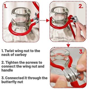 Unbranded For 2 Pack Handle Heavy Duty Carboy Holder For Smooth Neck Glass Carboys Unbranded For 2 Pack Handle Heavy Duty Carboy Holder For Smooth Neck Glass Carboys