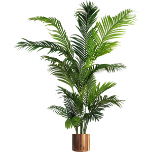 Leaf 180cm Artificial Palm Tree Extra Large Copper Metal Planter Leaf 180cm Artificial Palm Tree Extra Large Copper Metal Planter