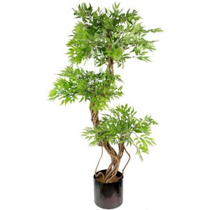 140cm Leaf Realistic Artificial Japanese Fruticosa Ficus Tree, Green Rainbow 140cm Leaf Realistic Artificial Japanese Fruticosa Ficus Tree, Green Rainbow