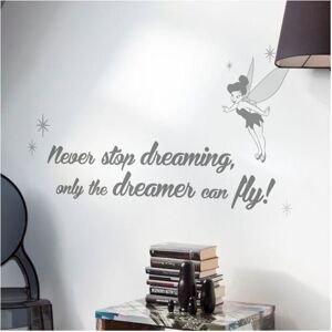 Stickers - Disney - Tinker Bell - Phrase 'Never Stop Dreaming' - 50x70 cm - Repo Stickers - Disney - Tinker Bell - Phrase 'Never Stop Dreaming' - 50x70 cm - Repo