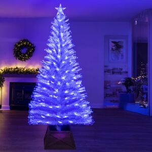 Christmas Tree World (7ft) The White Blue Ripple Effect Fibre Optic Tree (4ft to 7ft) Christmas Tree World (7ft) The White Blue Ripple Effect Fibre Optic Tree (4ft to 7ft)