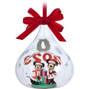 Disney Santa Mickey Mouse and Minnie Mouse 2023 Glass Drop Sketchbook Ornament Disney Santa Mickey Mouse and Minnie Mouse 2023 Glass Drop Sketchbook Ornament