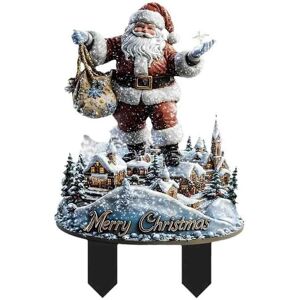Unbranded (Aa) Novelty Festive Christmas Decorations Acrylic Snowman And Santa Claus Garde Unbranded (Aa) Novelty Festive Christmas Decorations Acrylic Snowman And Santa Claus Garde