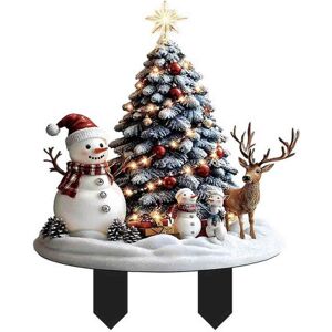 Unbranded (Bb) Novelty Festive Christmas Decorations Acrylic Snowman And Santa Claus Garde Unbranded (Bb) Novelty Festive Christmas Decorations Acrylic Snowman And Santa Claus Garde