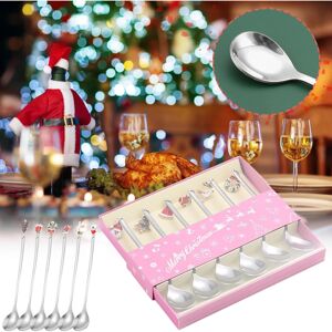 Unbranded (B) Christmas Ornament Decorations Promotion 6pcs Christmas Stainless Steel Spoo Unbranded (B) Christmas Ornament Decorations Promotion 6pcs Christmas Stainless Steel Spoo