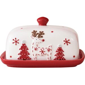 Unbranded (Aa) Western Ceramic Butter Dish Decoration - Santa Claus Christmas Ornaments fo Unbranded (Aa) Western Ceramic Butter Dish Decoration - Santa Claus Christmas Ornaments fo