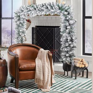 Unbranded Generic Christmas Garland Sale Snow Flocked Artificial Snowy Winter Frosted Whit Unbranded Generic Christmas Garland Sale Snow Flocked Artificial Snowy Winter Frosted Whit