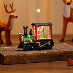 Unbranded (Cc) Christmas Luminous Train Ornaments Santa Claus Water Filled Night Lights Wi Unbranded (Cc) Christmas Luminous Train Ornaments Santa Claus Water Filled Night Lights Wi