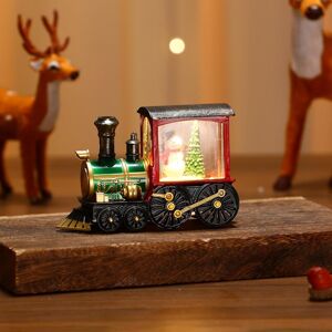 Unbranded (Bb) Christmas Luminous Train Ornaments Santa Claus Water Filled Night Lights Wi Unbranded (Bb) Christmas Luminous Train Ornaments Santa Claus Water Filled Night Lights Wi