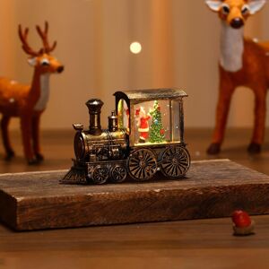 Unbranded (Ff) Christmas Luminous Train Ornaments Santa Claus Water Filled Night Lights Wi Unbranded (Ff) Christmas Luminous Train Ornaments Santa Claus Water Filled Night Lights Wi