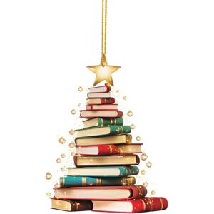 Unbranded (B) Christmas Ornament Decorations Clearance Christmas Book Lovers Shaped Acryli Unbranded (B) Christmas Ornament Decorations Clearance Christmas Book Lovers Shaped Acryli