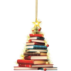 Unbranded (D) Christmas Ornament Decorations Clearance Christmas Book Lovers Shaped Acryli Unbranded (D) Christmas Ornament Decorations Clearance Christmas Book Lovers Shaped Acryli
