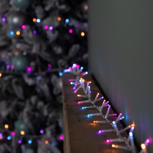Premier 18.7m 750 LED TreeBrights Christmas String Lights with Timer in Rainbow on Clear Premier 18.7m 750 LED TreeBrights Christmas String Lights with Timer in Rainbow on Clear