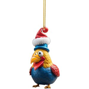 Unbranded (J) Christmas Decorations Clearance Cute Rooster Car Pendant Home Tree Decoratio Unbranded (J) Christmas Decorations Clearance Cute Rooster Car Pendant Home Tree Decoratio