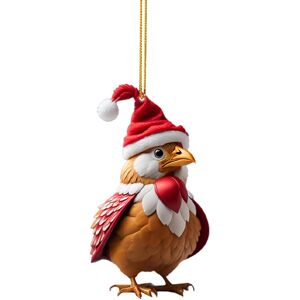 Unbranded (C) Christmas Decorations Clearance Cute Rooster Car Pendant Home Tree Decoratio Unbranded (C) Christmas Decorations Clearance Cute Rooster Car Pendant Home Tree Decoratio