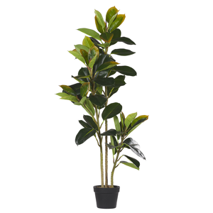 Beliani Artificial Plant FICUS ELASTICA 134 cm Green Beliani Artificial Plant FICUS ELASTICA 134 cm Green