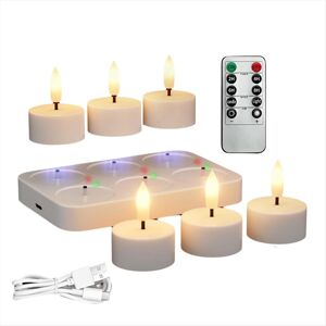 merkloos Rechargeable Flameless Tea Lights Candles with Charging Station merkloos Rechargeable Flameless Tea Lights Candles with Charging Station