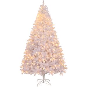 Unbranded White,6ft Artificial Christmas Tree w/Warm LED Lights,Battery Operated Unbranded White,6ft Artificial Christmas Tree w/Warm LED Lights,Battery Operated