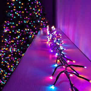 Premier 18.5m 1440 LED Christmas Cluster Multi-Action String Lights with Timer in Rainbo Premier 18.5m 1440 LED Christmas Cluster Multi-Action String Lights with Timer in Rainbo