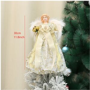 Unbranded (Gold) 30cm Christmas Angel Tree Topper Fairy Statue Xmas Ornament Home Holiday Unbranded (Gold) 30cm Christmas Angel Tree Topper Fairy Statue Xmas Ornament Home Holiday