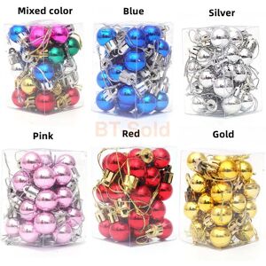 Unbranded (mixed color) 2CM 24PCS/Box Christmas Decorations Baubles Xmas Tree Balls Party Unbranded (mixed color) 2CM 24PCS/Box Christmas Decorations Baubles Xmas Tree Balls Party