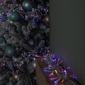 Premier 9.3m 720 LED Christmas Cluster String Lights with Timer in Rainbow on Clear Cabl Premier 9.3m 720 LED Christmas Cluster String Lights with Timer in Rainbow on Clear Cabl