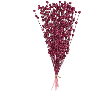 Unbranded 50pcs Artificial Christmas Picks Fake Berries Stems Home DecorRose red35 Unbranded 50pcs Artificial Christmas Picks Fake Berries Stems Home DecorRose red35