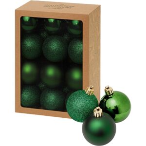 Premier 24 Green Christmas Tree Baubles Glitter Gloss 6cm Premier 24 Green Christmas Tree Baubles Glitter Gloss 6cm