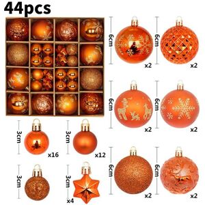 Unbranded (Bronze) Large 44pcs Christmas Baubles Xmas Tree Balls Decor Party Ornament Wedd Unbranded (Bronze) Large 44pcs Christmas Baubles Xmas Tree Balls Decor Party Ornament Wedd