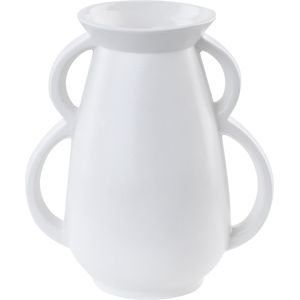 Beliani KOROPI White Flower Vase - Flower Vase Beliani KOROPI White Flower Vase - Flower Vase
