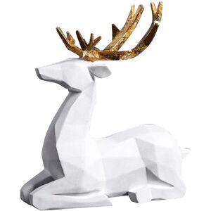 Unbranded (White, 17x11x31cm) Chic Reindeer Home Decor Elegant Gifts For Christmas Office Unbranded (White, 17x11x31cm) Chic Reindeer Home Decor Elegant Gifts For Christmas Office